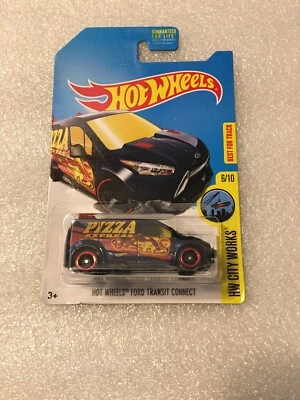 Hot Wheels HW City Works Ford Transit Connect Reg Treasure Hunt Rare B36 - Image 1 of 4