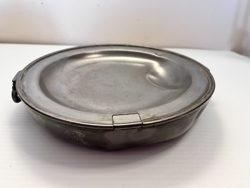 ANTIQUE VINTAGE JAMES DIXON SILVER PLATE WARMING HOT WATER PLATE 9.5" METAL - Picture 4 of 8