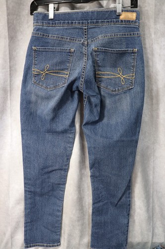 Denizen From Levi's Girls Modern Pull On Crop Denim Jeans Size 2 - Picture 2 of 5