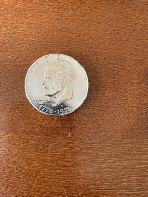 D 2 Coin Set Type 1 Eisenhower Dollars Uncirculated 1976 P