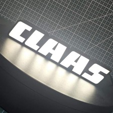 Claas LED Emblem Light 12V Tractor Illuminated Badge Logo Waterproof IP67