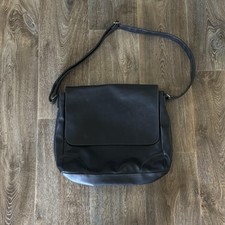 Esprit Messenger Bag Unisex Grande Nera Ecopelle Tracolla Borsa da Lavoro