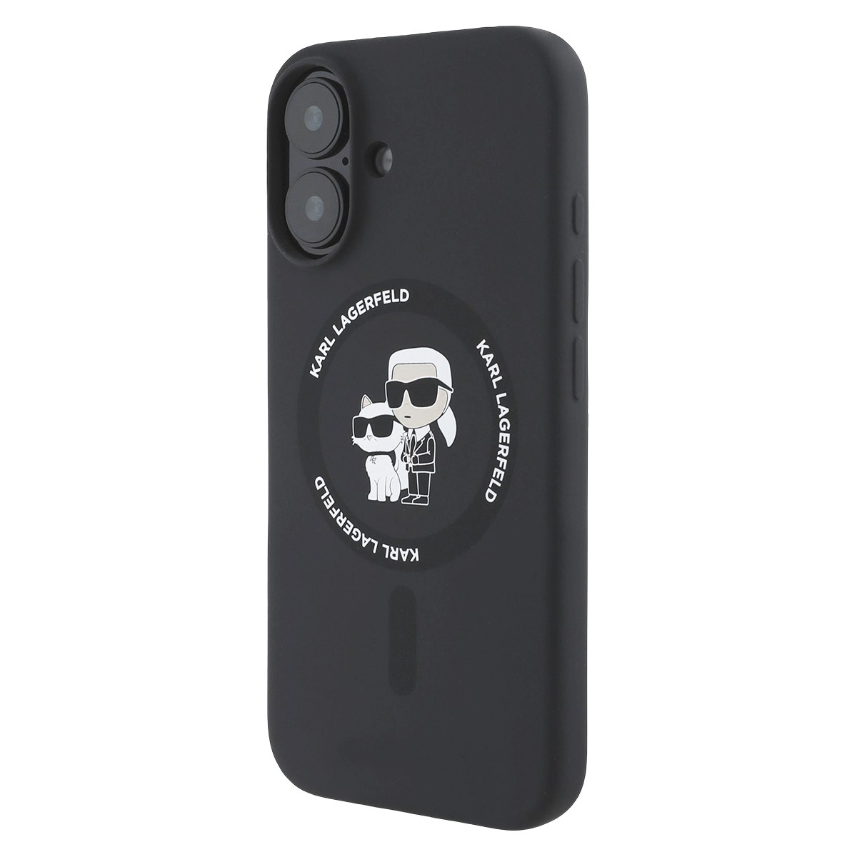 Coque iPhone 16 antichoc Karl et Choupette motif imprimé et étui de protection rigide