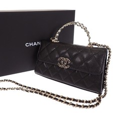 Chanel Matelasse Phone Case AP3238 B10307 94305 2 Way Bag Gold 498237