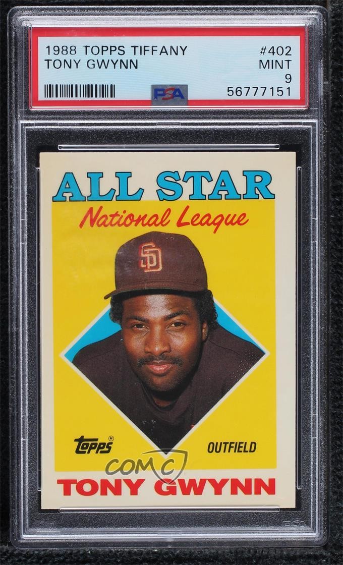 1988 Topps All Star Collector's Edition (Tiffany) Tony Gwynn PSA 9 MINT HOF 11rv