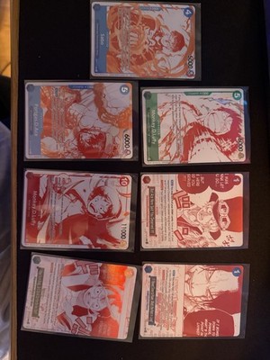One Piece 3rd Anniversary Treasure Campaign Promo set of 7 Cards English OP13