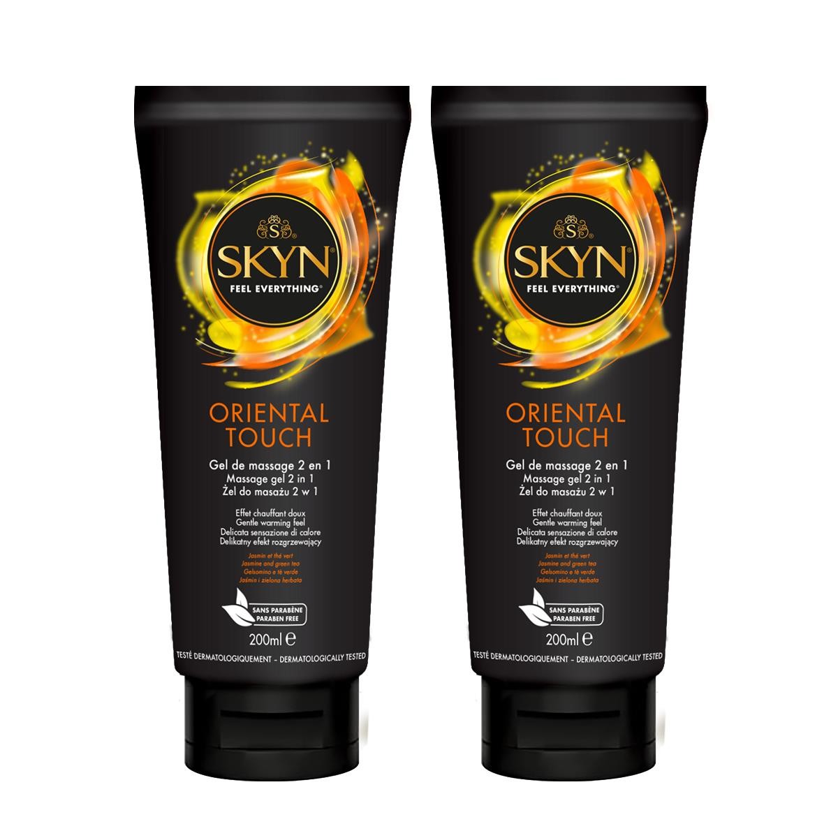 Gel de massage SKYN Oriental Touch pour soulager les tensions et raviver la complicité
