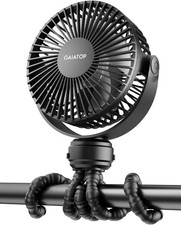Mini Portable Rechargeable Stroller Fan with 360 Rotation