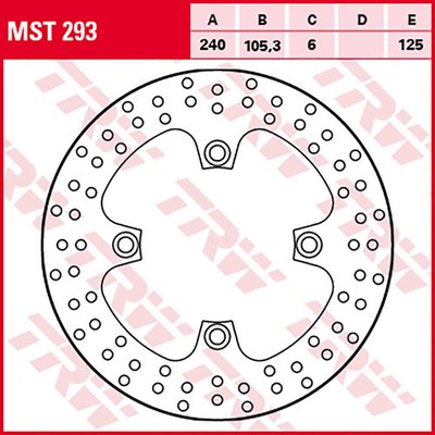 TRW Bremsscheibe (für: Honda FJS 600 Silver Wing ABS PF01B 03-09 hinten )