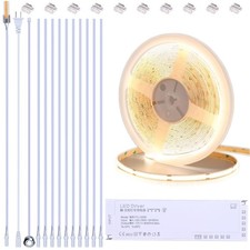 12V COB LED Under Cabinet Strip Lighting Kit 32.8ft, 4000K Natural White Cutt...