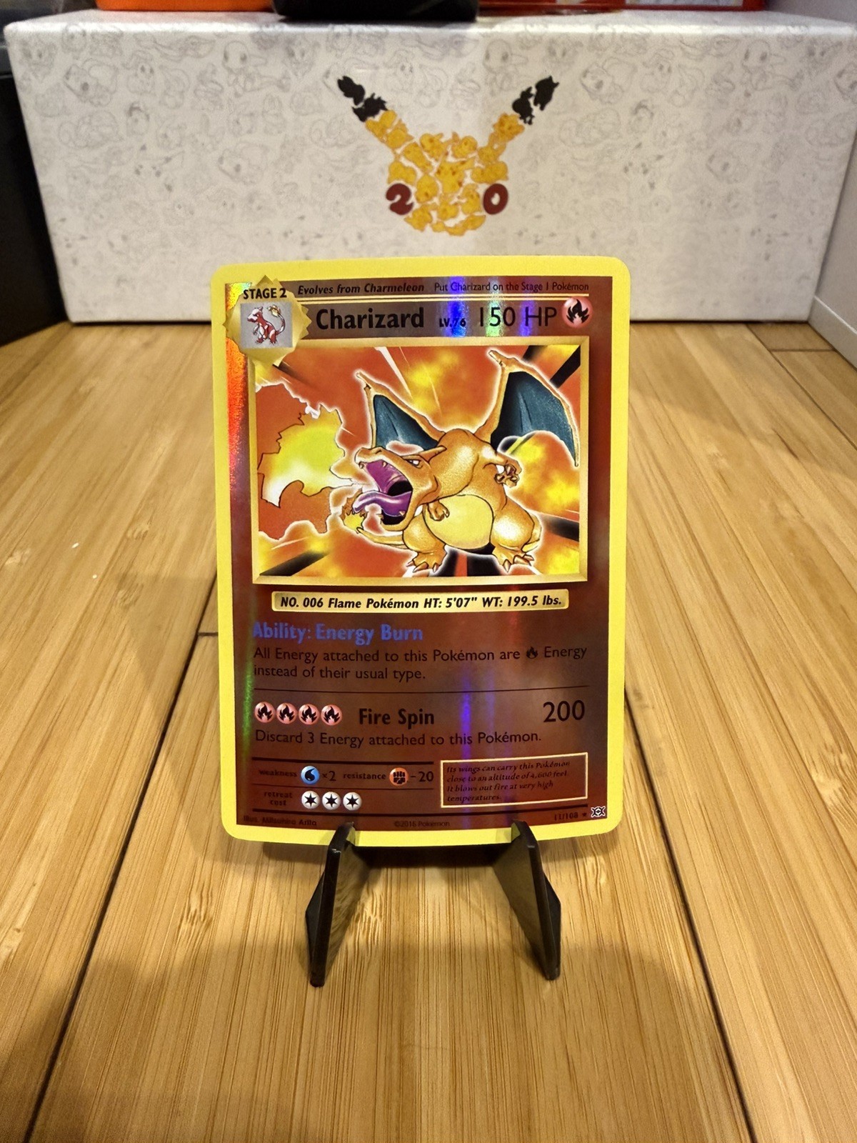 Charizard 11/108 XY Evolutions Reverse Holo Rare Pokemon Card TCG 2016 NM-