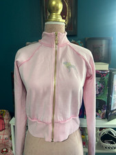 Victoria's Secret PINK Women's Fleece Full Zip Mock Neck Sweatshirt XS Pink