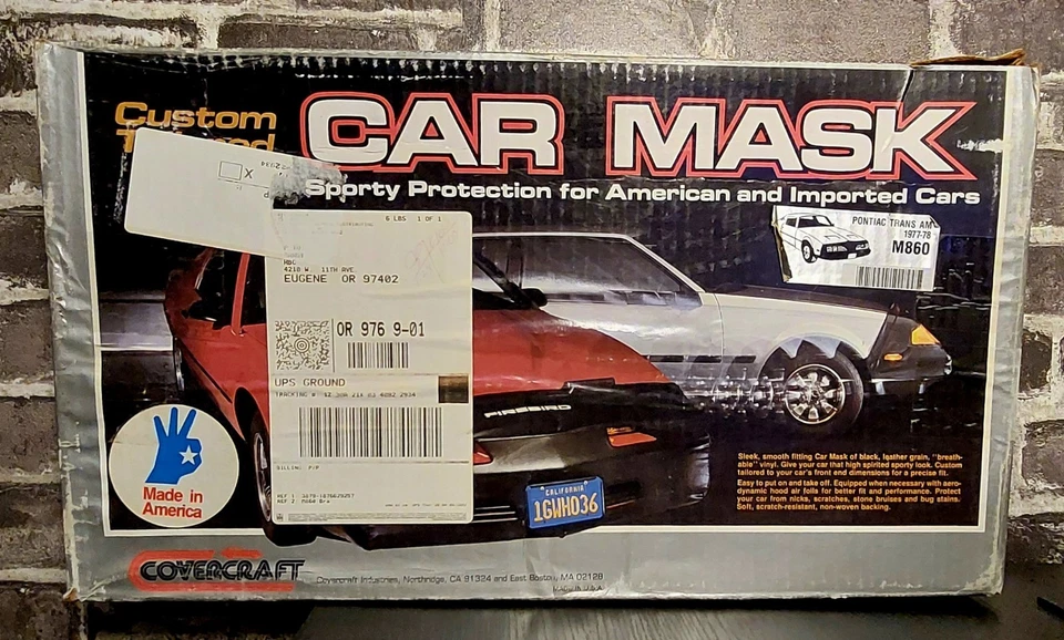 (NOS) 1977 1978 Pontiac Firebird Trans Am Covercraft Car Mask M860 #2098 Bug Bra - Image 3 of 3