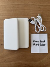 2 pack Power Bank Mini Small 4000 mAh For Phone And USB White