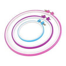  5 pezzi 12,7 cm / 16,5 cm / 20 cm / 24 cm / 27,2 cm Tambour Cerchio da ricamo