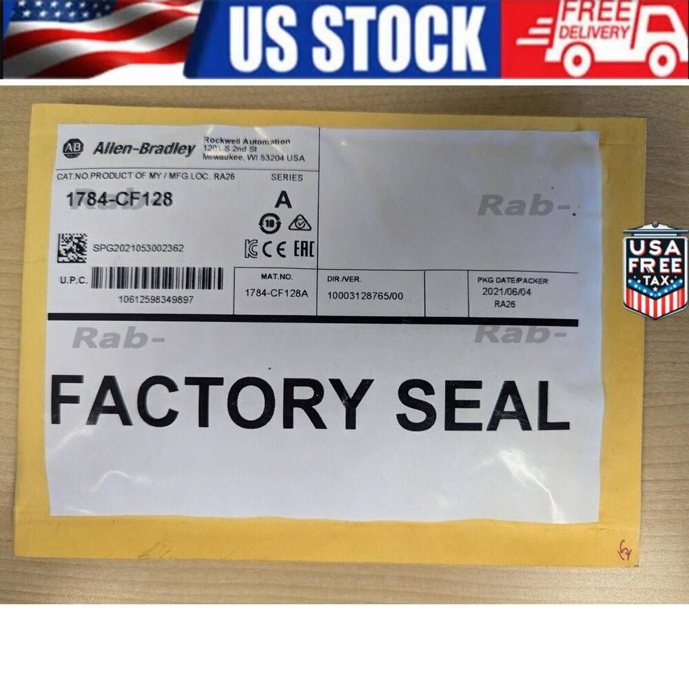 Surplus Sealed Allen-Bradley 1784-CF128 Compact Flash Memory Card 1784CF128