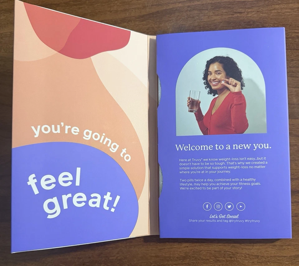 Nuevo y FRESCO TruVision Health 7 días paquete de muestra de pérdida de peso ahora TRU+ y VY Foto 2 de 4