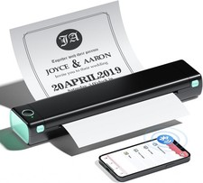 M08F Portable Thermal Printer - Wireless A4 Mobile Printers for Home Use Office