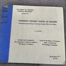 Twentieth Century Poetry In English TS Eliot Album P III Library Of Congress