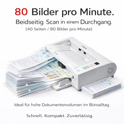 DOKU SCANNER CANON DR-M140 EINZUGSCANNER DUPLEX WIN 7 8 10 11 BÜRO HOMEOFFICE - Bild 1 von 4