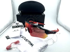 OAKLEY RADAR EV PATH CUSTOM MATTE BLACK REDLINE PRIZM FIELD IRIDIUM SUNGLASSES