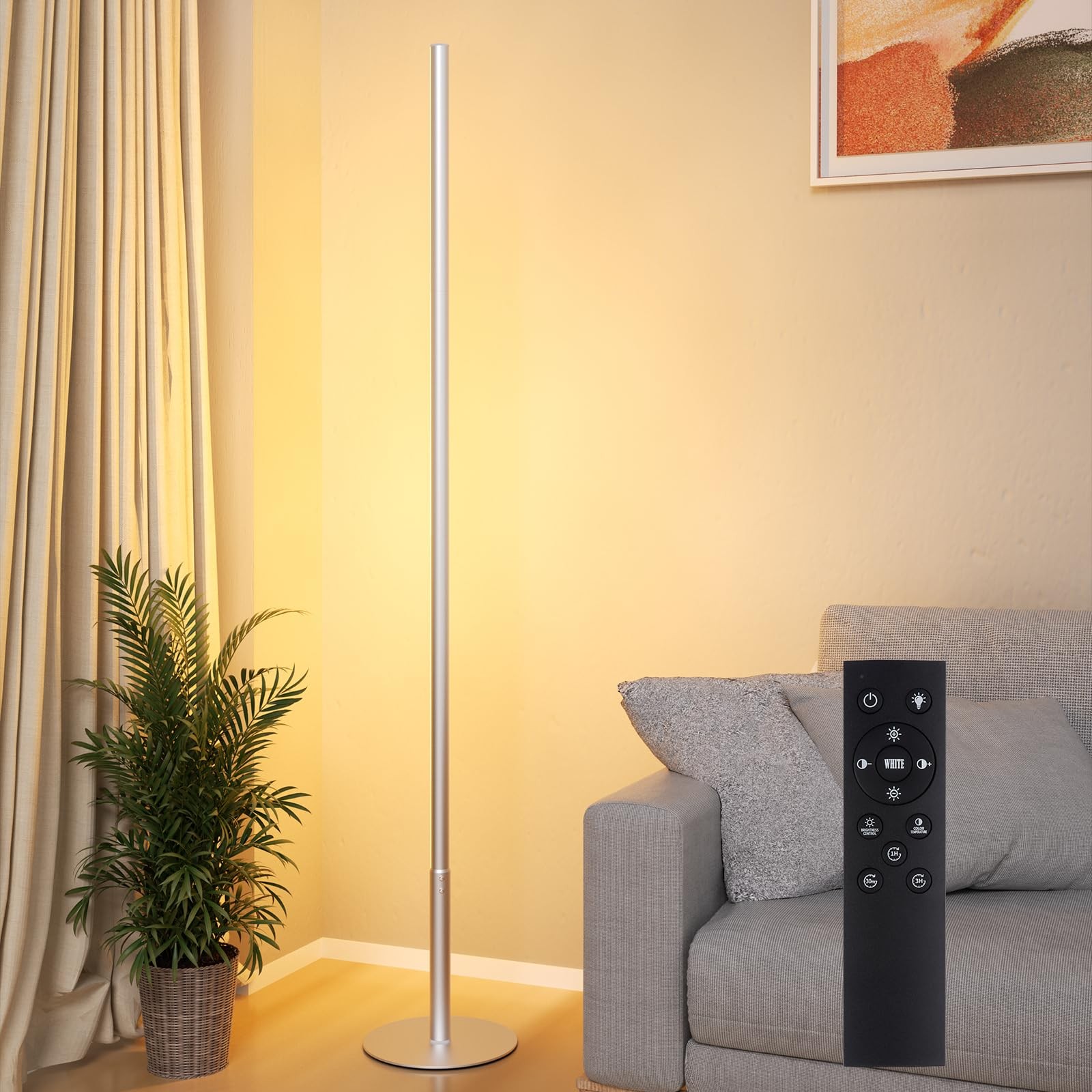 Lampada da Terra Salotto Moderna - Luce Calda Dimmerabile LED