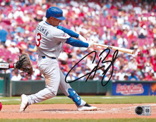 ALEX BREGMAN signed (CHICAGO CUBS) baseball 8X10 photo BECKETT BAS BY085520