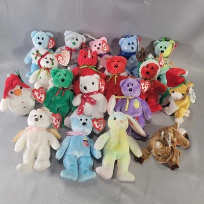 Ty Jingle & Basket Beanies Holiday Christmas Plush Ornaments Lot 18 - Image 1 of 4