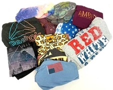 2X patriotic flat star ambition reebok fun summer t shirt tops 10 Lot
