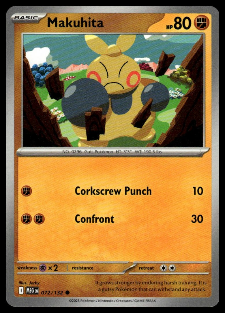 Makuhita ME01: Mega Evolution 072/132 Normal NM