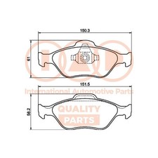 IAP QUALITY PARTS Bremsbeläge Satz Vorne Bremsklötze für FORD 704-11082P