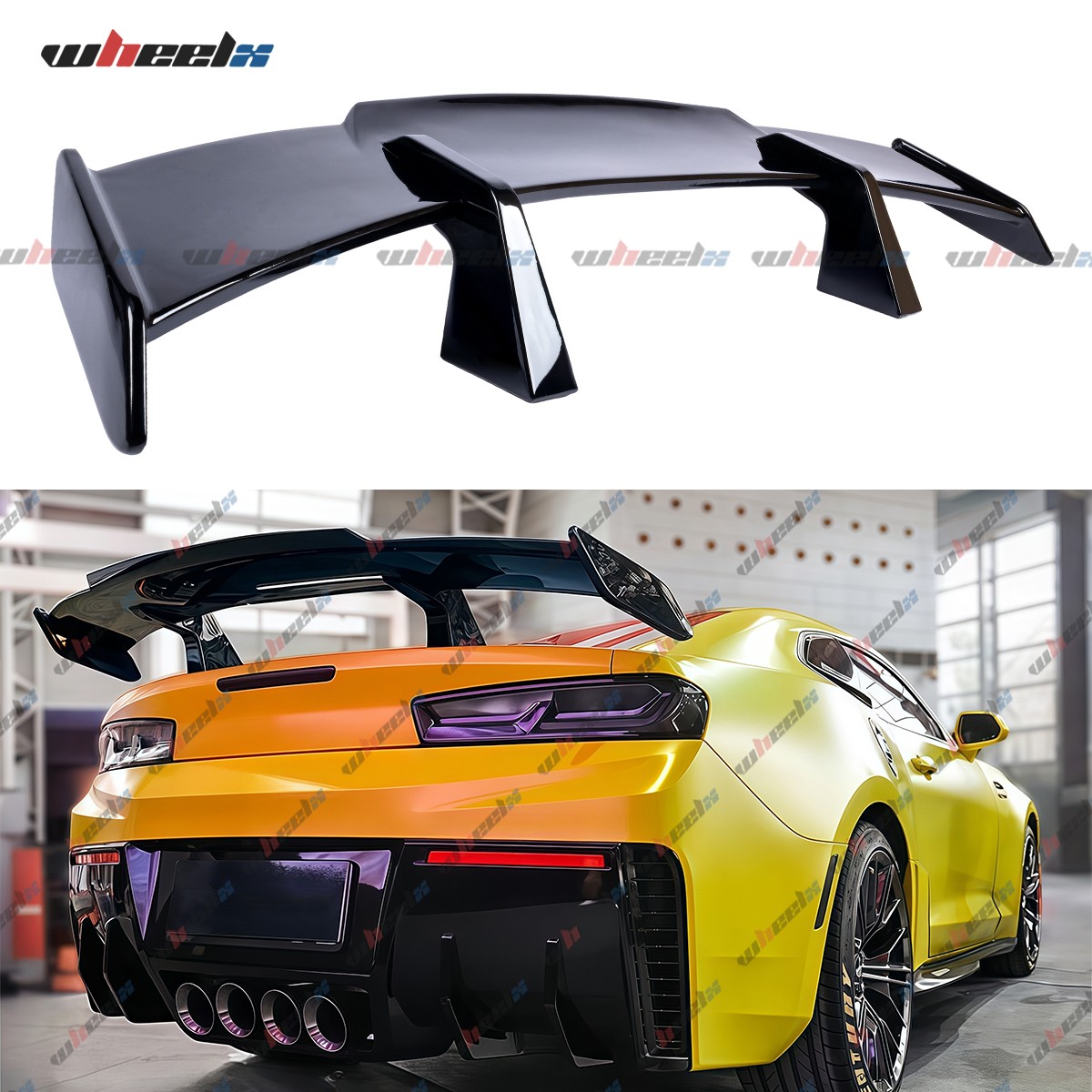 For Chevy Camaro ZL1 RS SS LS LT 59'' PRO Style Rear Spoiler GT Wing ...