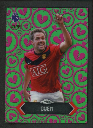2026 MICHAEL OWEN 43/99 TOPPS CHROME PREMIER LEAGUE STOPPAGE TIME HEARTBREAKER
