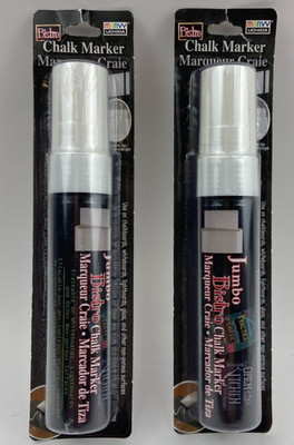 Bistro Chalk Marker Jumbo White Extra Large Tip New Sealed Lot Of 2