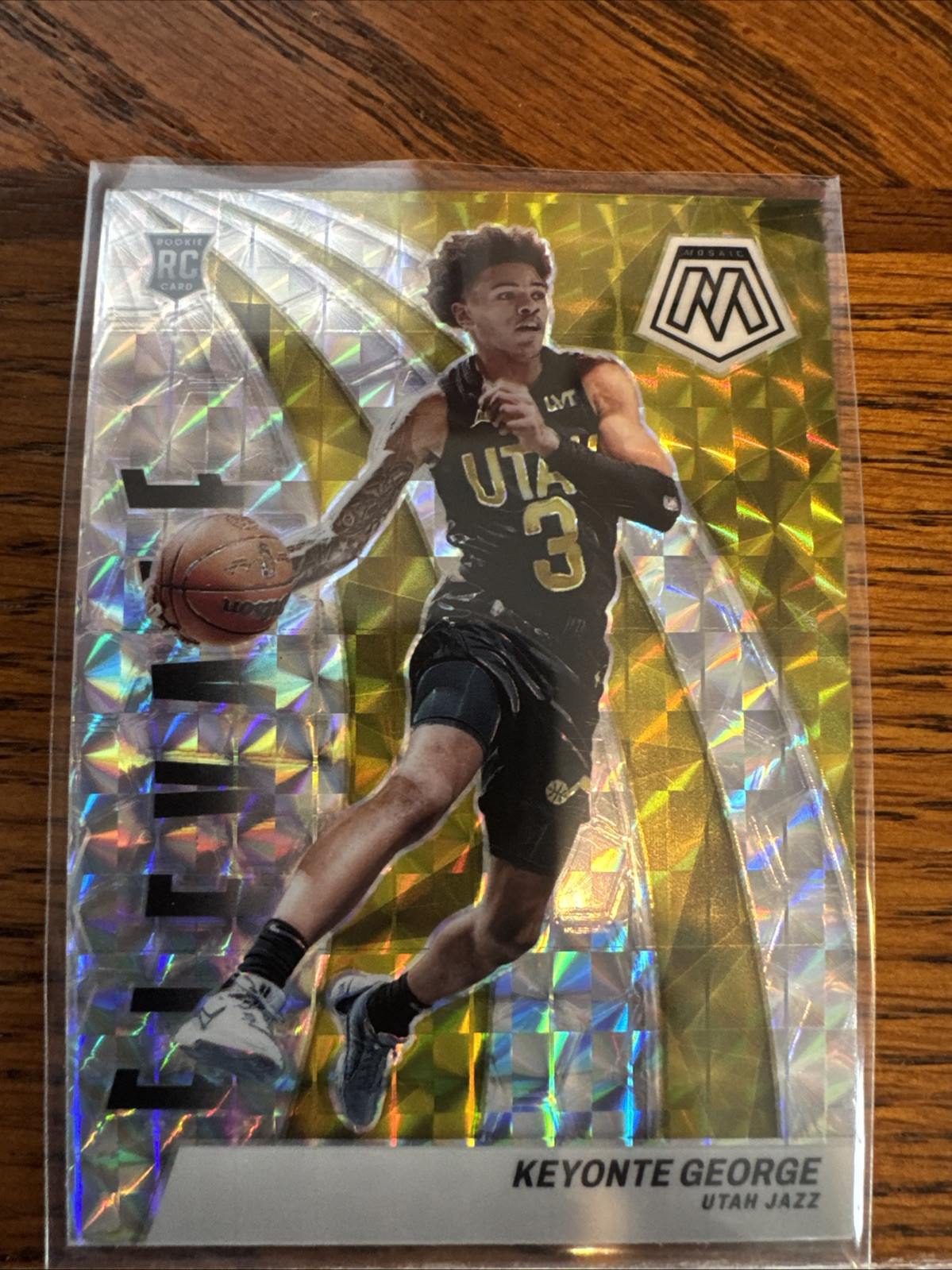 2023-24 Panini Mosaic - Elevate Mosaic Prizm #22 Keyonte George (RC)