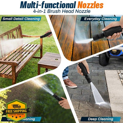 #ad Portable Pressure Washer 3.2Gal Tank Cordless 4 in 1 Nozzle Car Bike $129.99