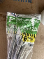 6-Pack ProLine 3/8 Compression x 1/2 FIP x 20 Stainless Steel Faucet Supply Line