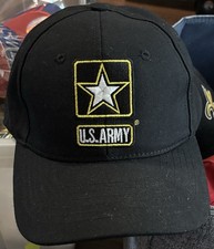 Vintage Go Army black baseball cap Mens One size Made in USA