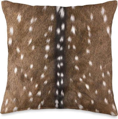 #ad #ad Decorative Pillows Inserts amp; Covers Exotic Axis Deer Hide Print Throw Pillow $31.33