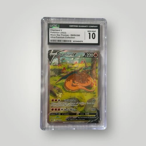 CGC 10 - 2022 SW&SH Black Star Promo Charizard V SWSH260 FULL ART