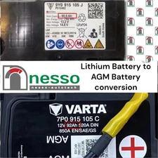 Lithium Battery to AGM Lead Acid Car Battery Conversion Kit Porsche 911 992