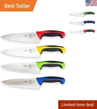 Mercer Cutlery Millennia 8" Chef's Knife Color-Coded | 4-Piece Knife Set, Hig...