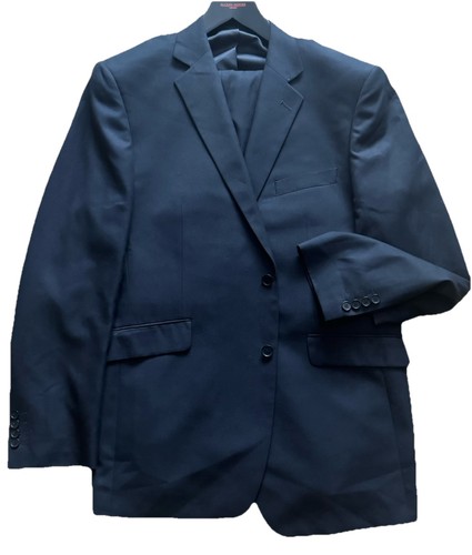 DEHAVILLAND BRITISH DESIGN SMART CLASSIC NAVY FORMAL/WORK SUIT UK 44L