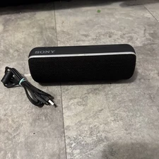 Sony SRS-XB22 Portable Water Proof Bluetooth Speaker Black W/Charge Cable Tested