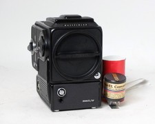 Hasselblad 500ELM 500 EL/M Black Medium Format Film Camera A12 Back Bat Adapter