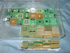 Vintage CPU Scrap Lot Intel AMD Pentium Celeron Gold Pins 3.5 lbs