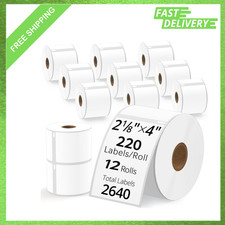 Shipping Labels Compatible with Dymo 30323, 2 1/8 Inch by 4 Inch, 12 Rolls