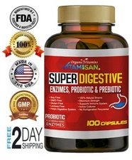 ProBio 100 Billion Prebiotics and Probiotics Live Active Cultures 100 CAPSULES 