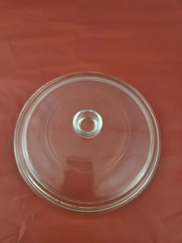 Pyrex/Corning P-83-C Clear Glass 7" Round LID ONLY -for 6 1/2"