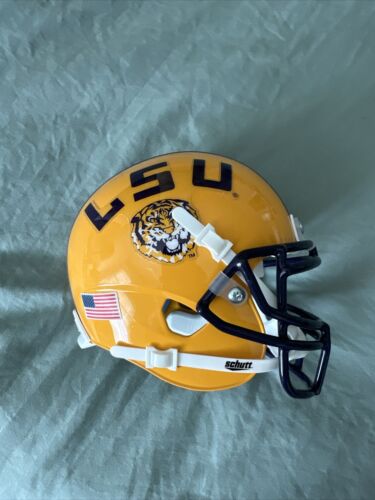 LSU Tigers Mini Helmet Schutt NCAA Licensed - Foto 1 di 5